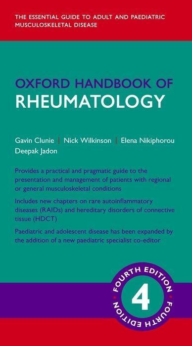 Cover: 9780198728252 | Oxford Handbook of Rheumatology | Gavin P. R. Clunie (u. a.) | Buch