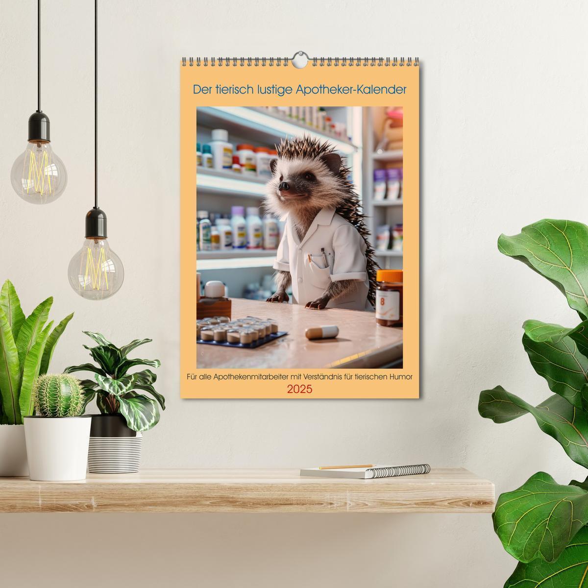 Bild: 9783457161425 | Der tierisch lustige Apotheker-Kalender (Wandkalender 2025 DIN A3...