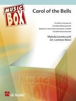 Cover: 9789043127479 | Carol of the Bells | Variable wind quartet | Wilhousky | Music Box