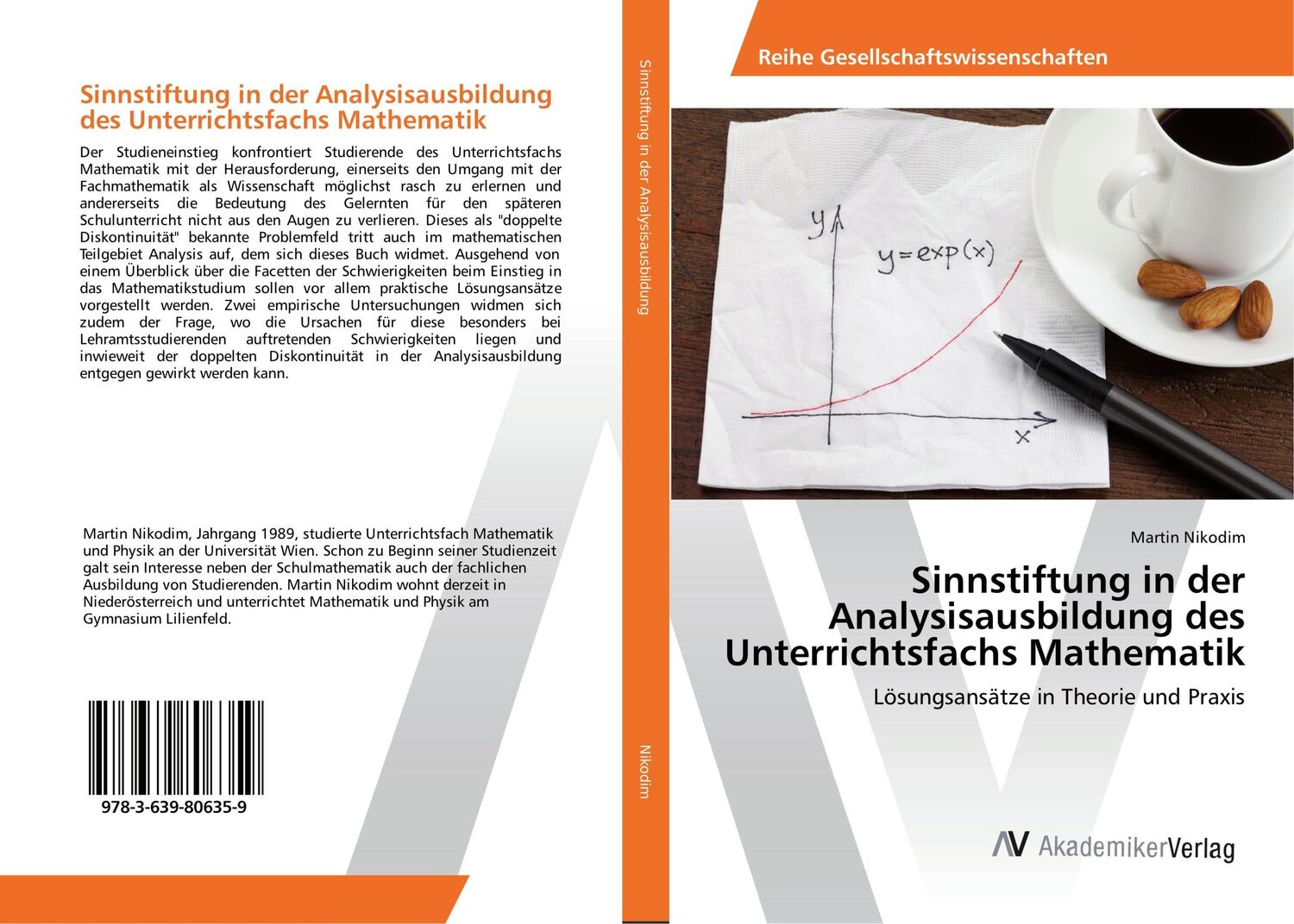 Cover: 9783639806359 | Sinnstiftung in der Analysisausbildung des Unterrichtsfachs Mathematik