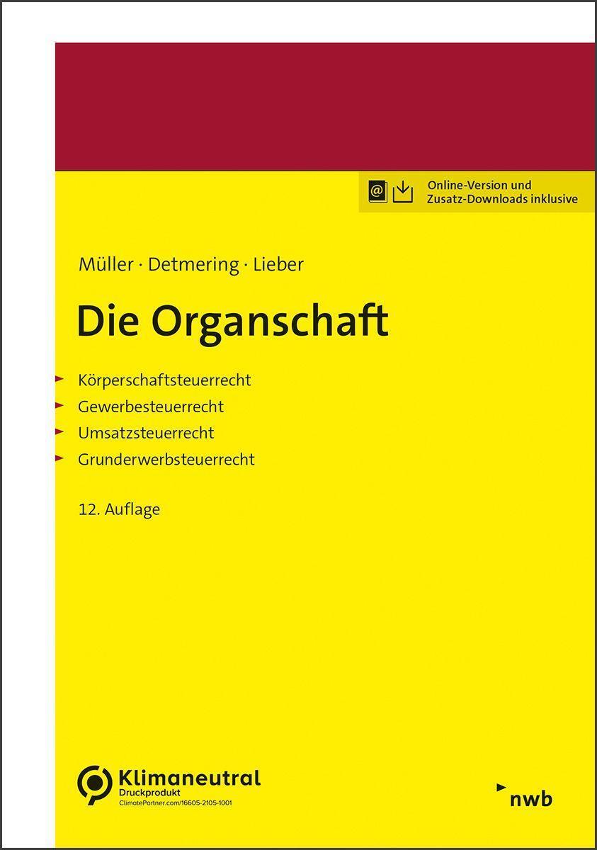 Cover: 9783482676222 | Die Organschaft | Thomas Müller (u. a.) | Bundle | 1 Taschenbuch
