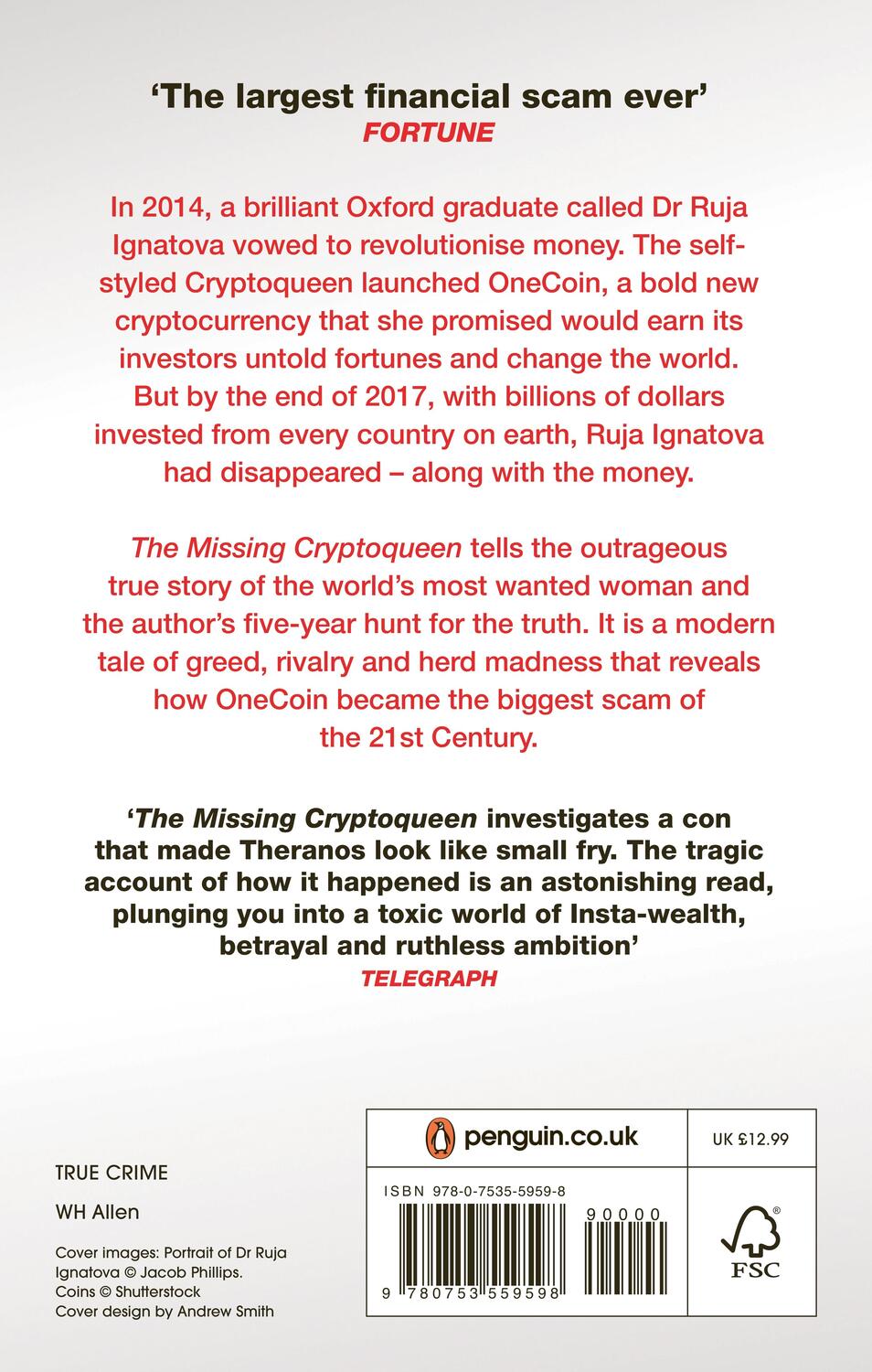Rückseite: 9780753559598 | The Missing Cryptoqueen | The Crypto Con That Fooled the World | Buch