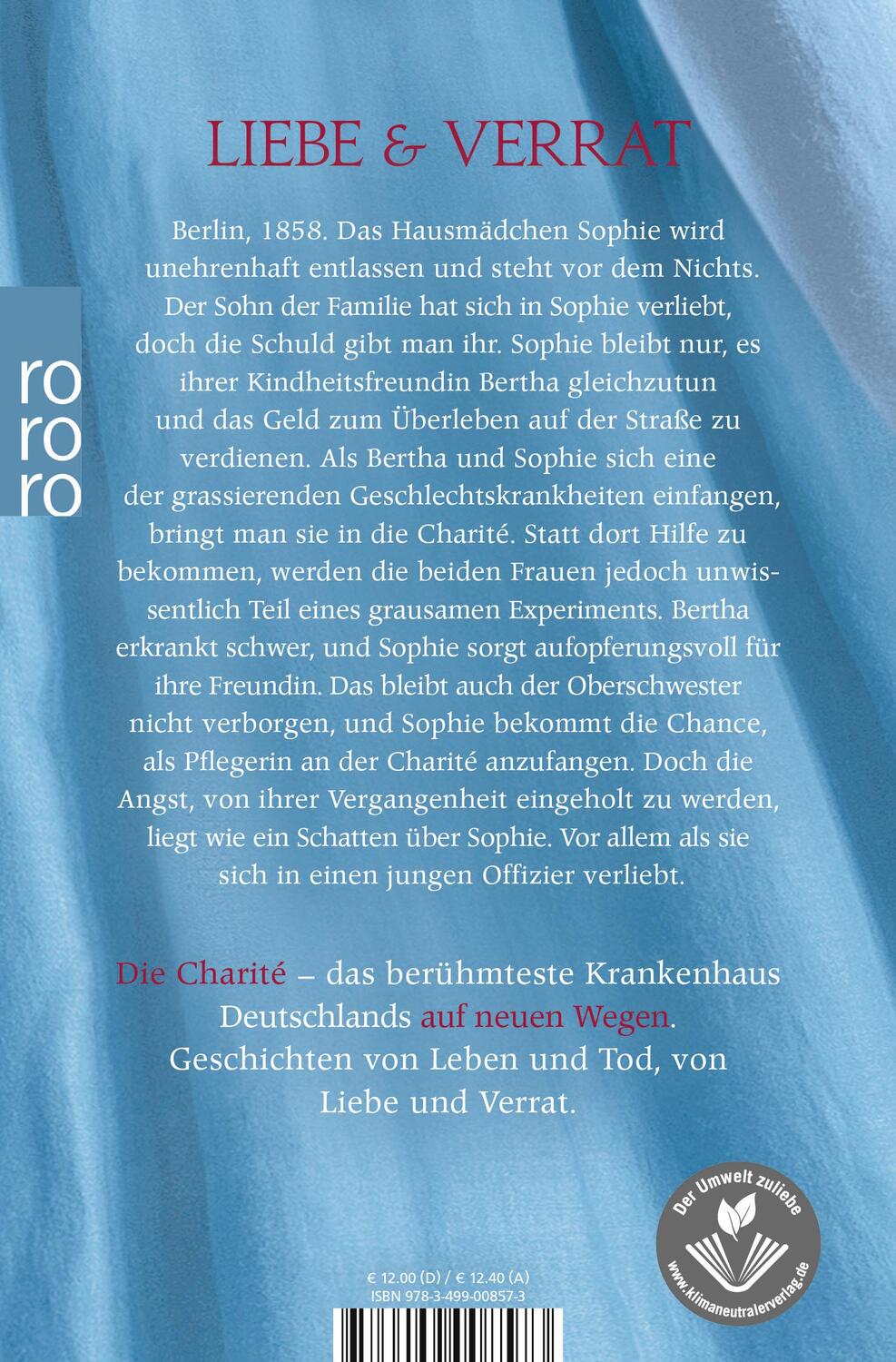 Rückseite: 9783499008573 | Die Charité: Neue Wege | Historischer Roman | Petra Grill (u. a.)