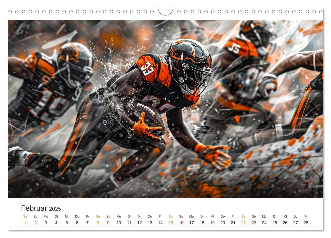 Bild: 9783383806551 | American Football - coole Momente (Wandkalender 2025 DIN A3 quer),...