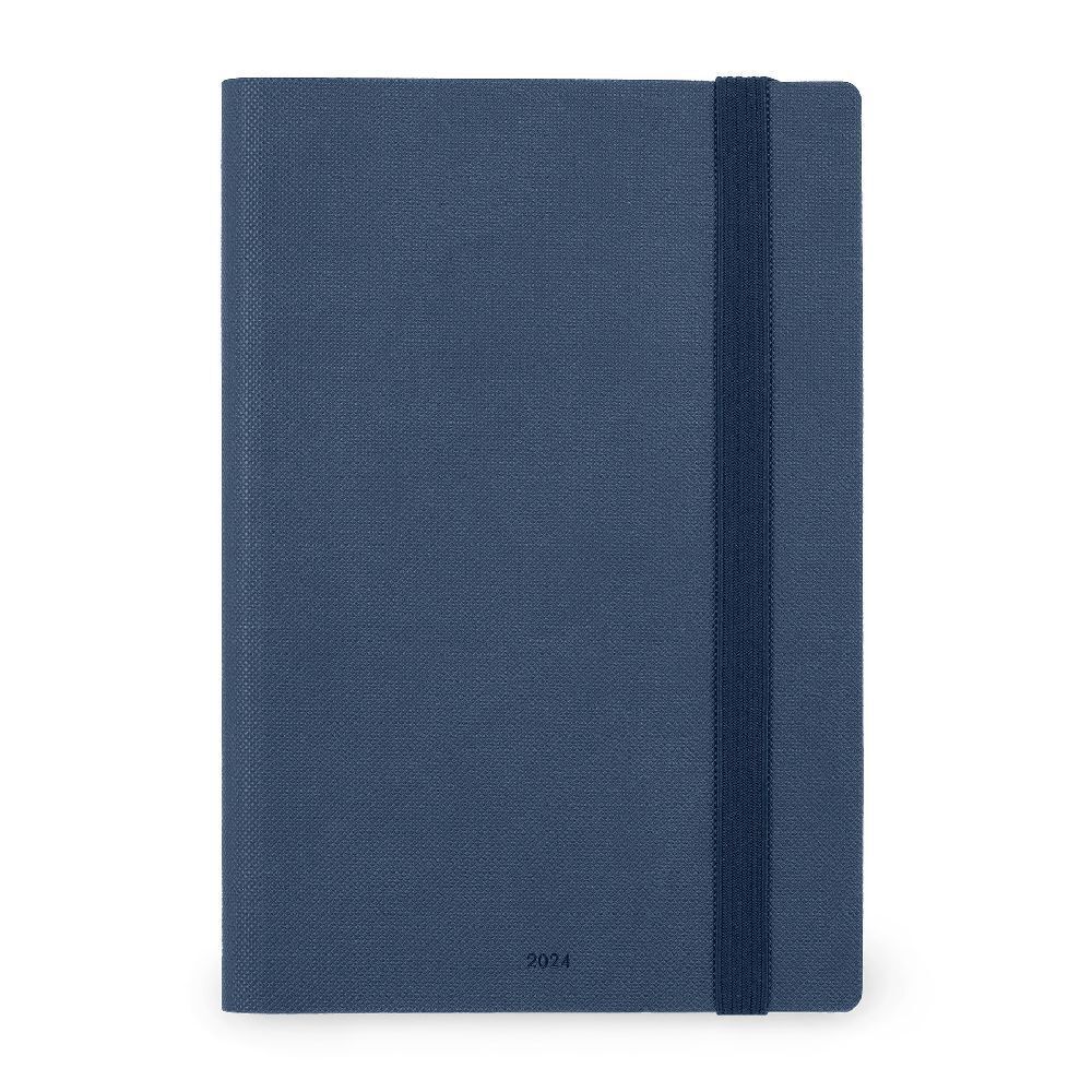 Cover: 8053610789744 | Tageskalender Large - 2024 - Large Daily Diary - 12M - Blue | Buch