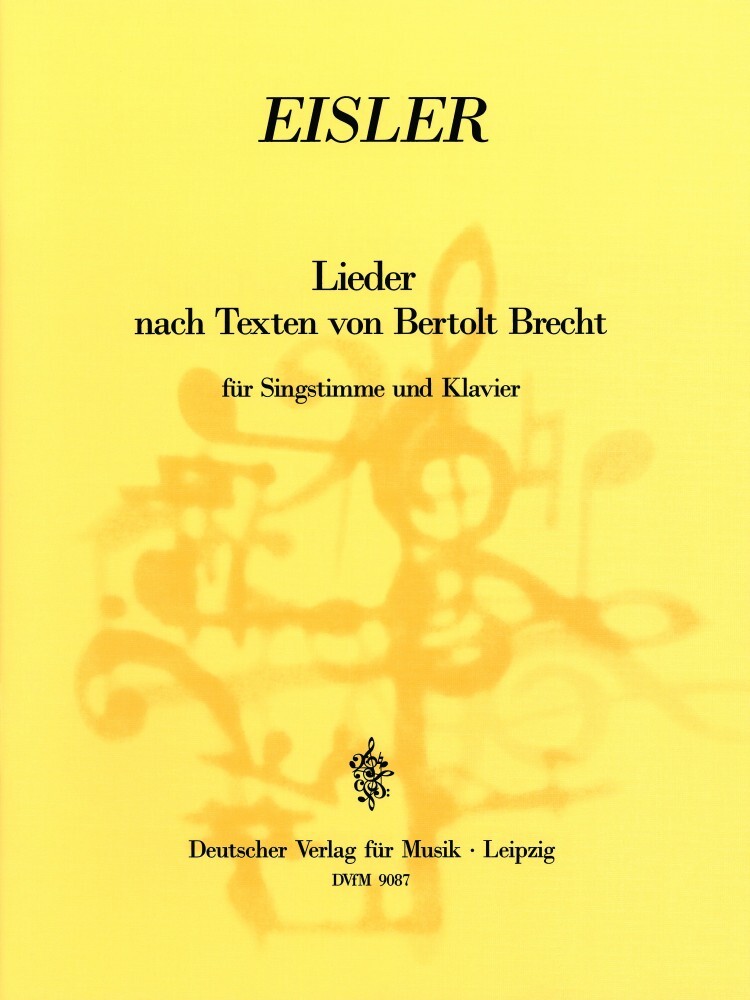 Cover: 9790200491012 | Lieder nach Texten von Brecht | Hans Eisler | Buch | EAN 9790200491012