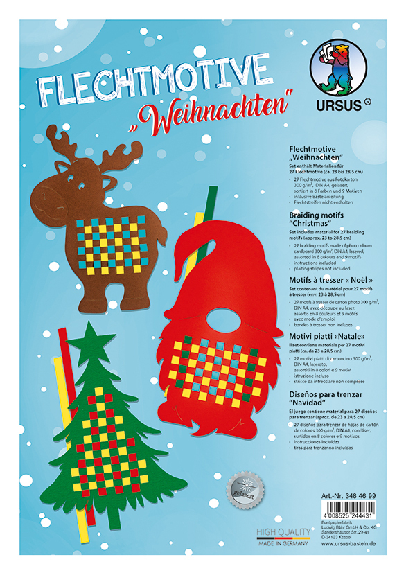 Cover: 4008525244431 | URSUS 27 Flechtmotive "Weihnachten" | eingeschweißt | 348-46-99 | 2021