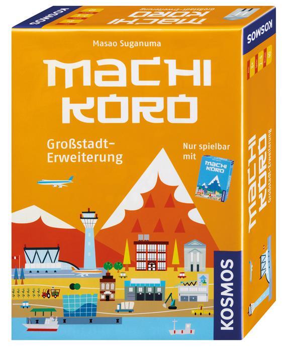 Cover: 4002051692568 | Machi Koro - Großstadterweiterung | Für 2 - 4 Spieler ab 8 Jahren.