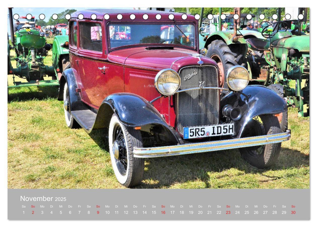 Bild: 9783435128341 | OLDTIMER-Event (Tischkalender 2025 DIN A5 quer), CALVENDO...