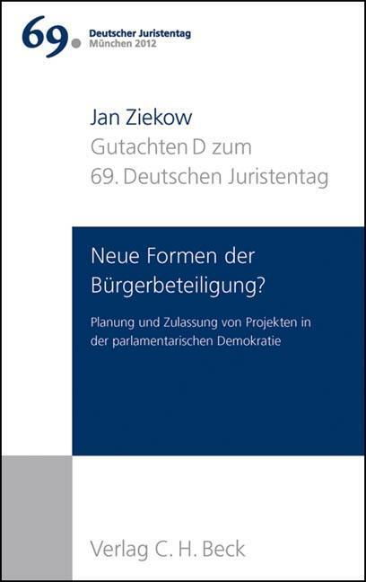 Cover: 9783406630736 | Verhandlungen des 69. Deutschen Juristentages München 2012 Bd. I:...