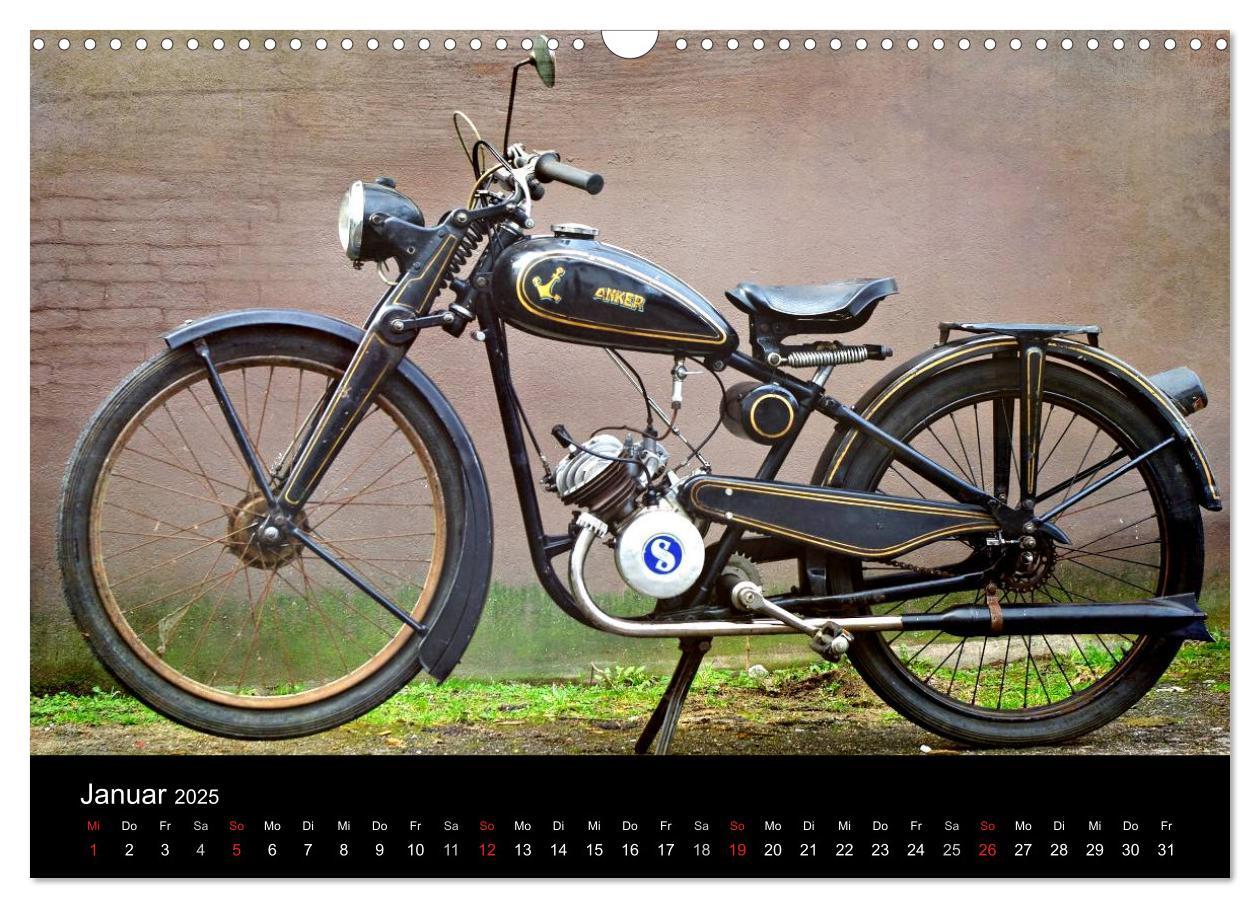 Bild: 9783435818013 | Motorrad Oldtimer (Wandkalender 2025 DIN A3 quer), CALVENDO...