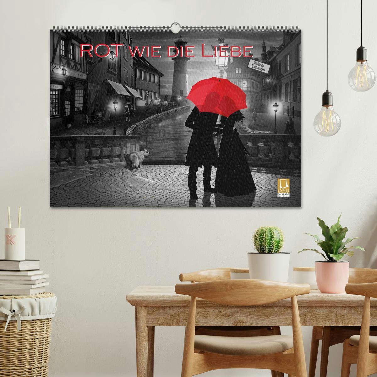 Bild: 9783435471157 | Rot wie die Liebe by Mausopardia (Wandkalender 2025 DIN A2 quer),...