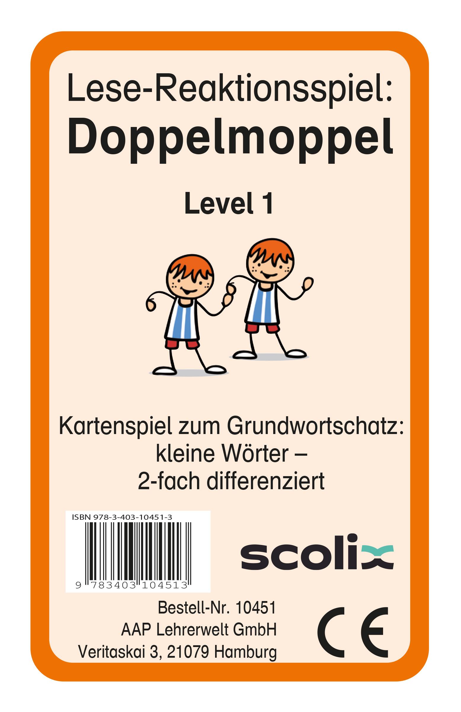 Cover: 9783403104513 | Lese-Reaktionsspiel: Doppelmoppel Level 1 | Christine von Pufendorf