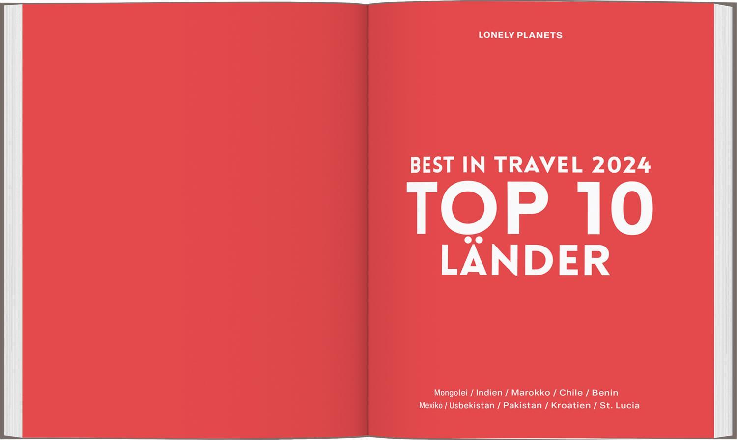 Bild: 9783575010599 | Lonely Planet Reiseführer Lonely Planet Best in Travel 2024 | Buch