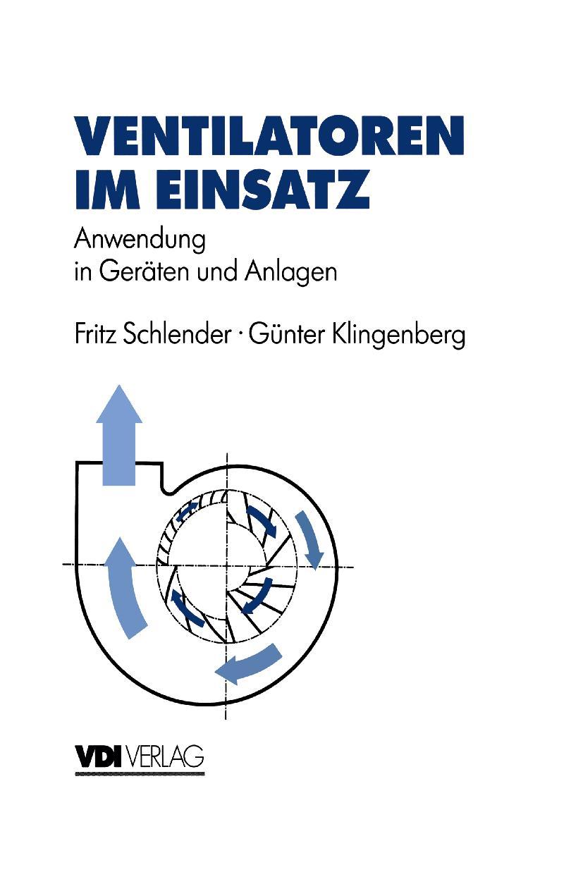 Cover: 9783540621324 | Ventilatoren im Einsatz | Anwendung in Geräten und Anlagen | Buch