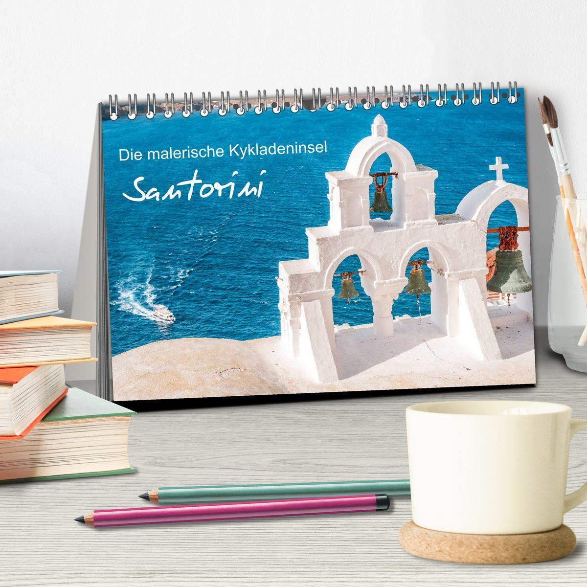 Bild: 9783435107803 | Santorini - Die malerische Kykladeninsel (Tischkalender 2025 DIN A5...