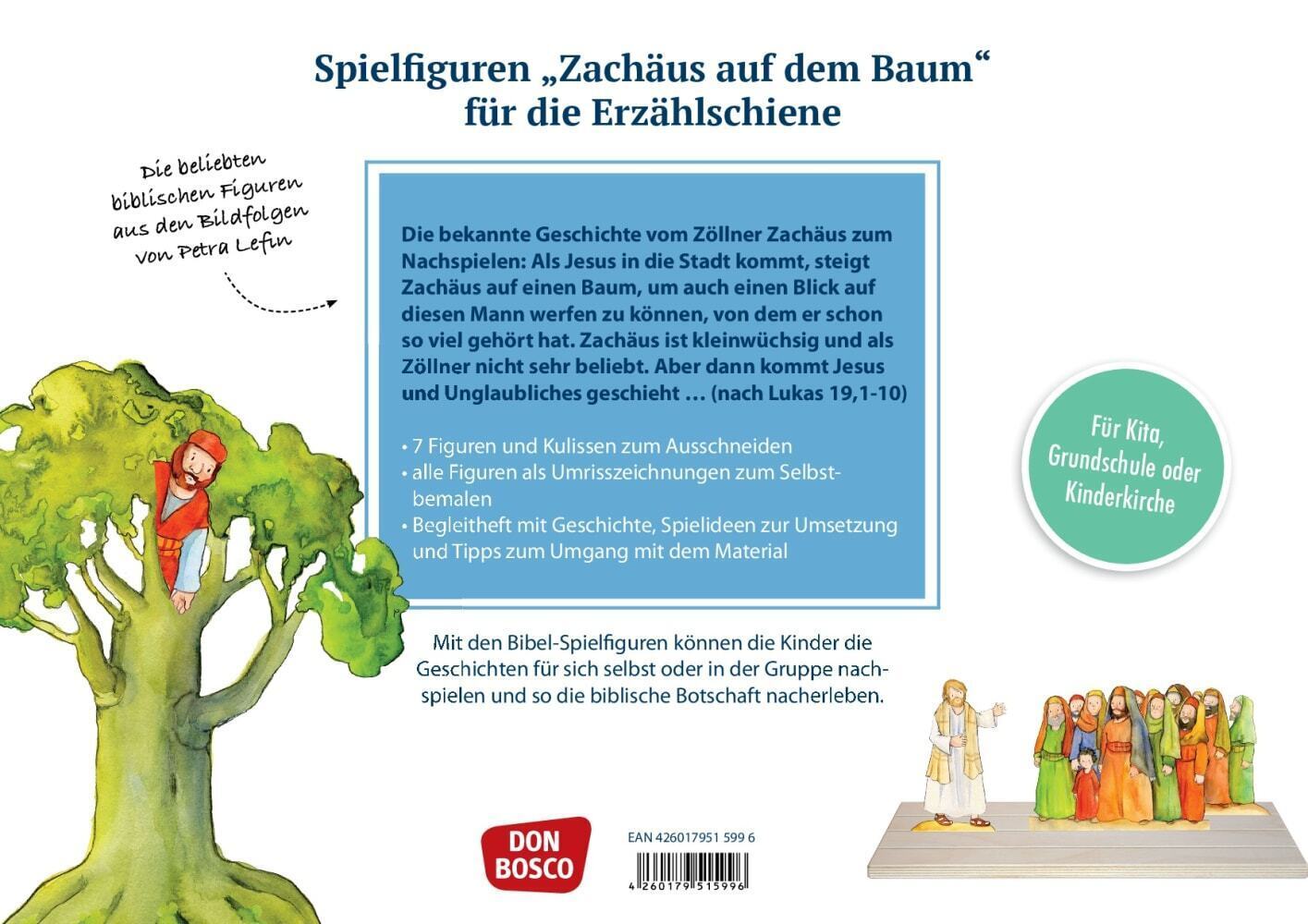 Bild: 4260179515996 | Zachäus auf dem Baum. | Ausschneiden. Spielen. Erzählen. | Petra Lefin