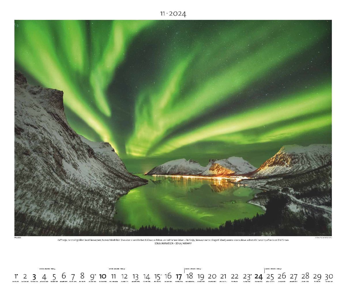 Bild: 4251734300553 | Polarlicht 2024 - Bild-Kalender - Poster-Kalender - 60x50 | Kalender
