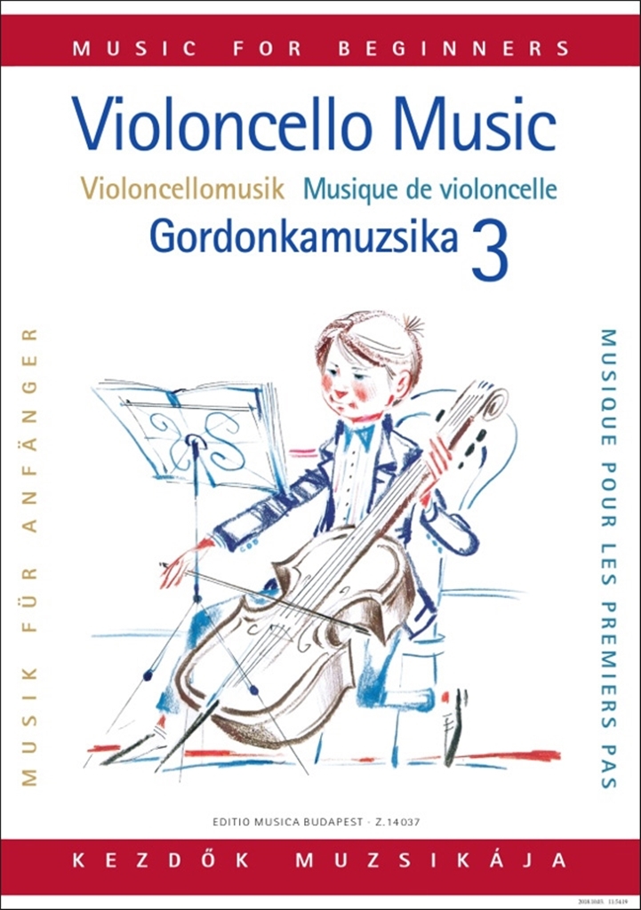Cover: 9790080140376 | Violoncello Music for Beginners 3 | Petjsik | EMB Music for Beginners