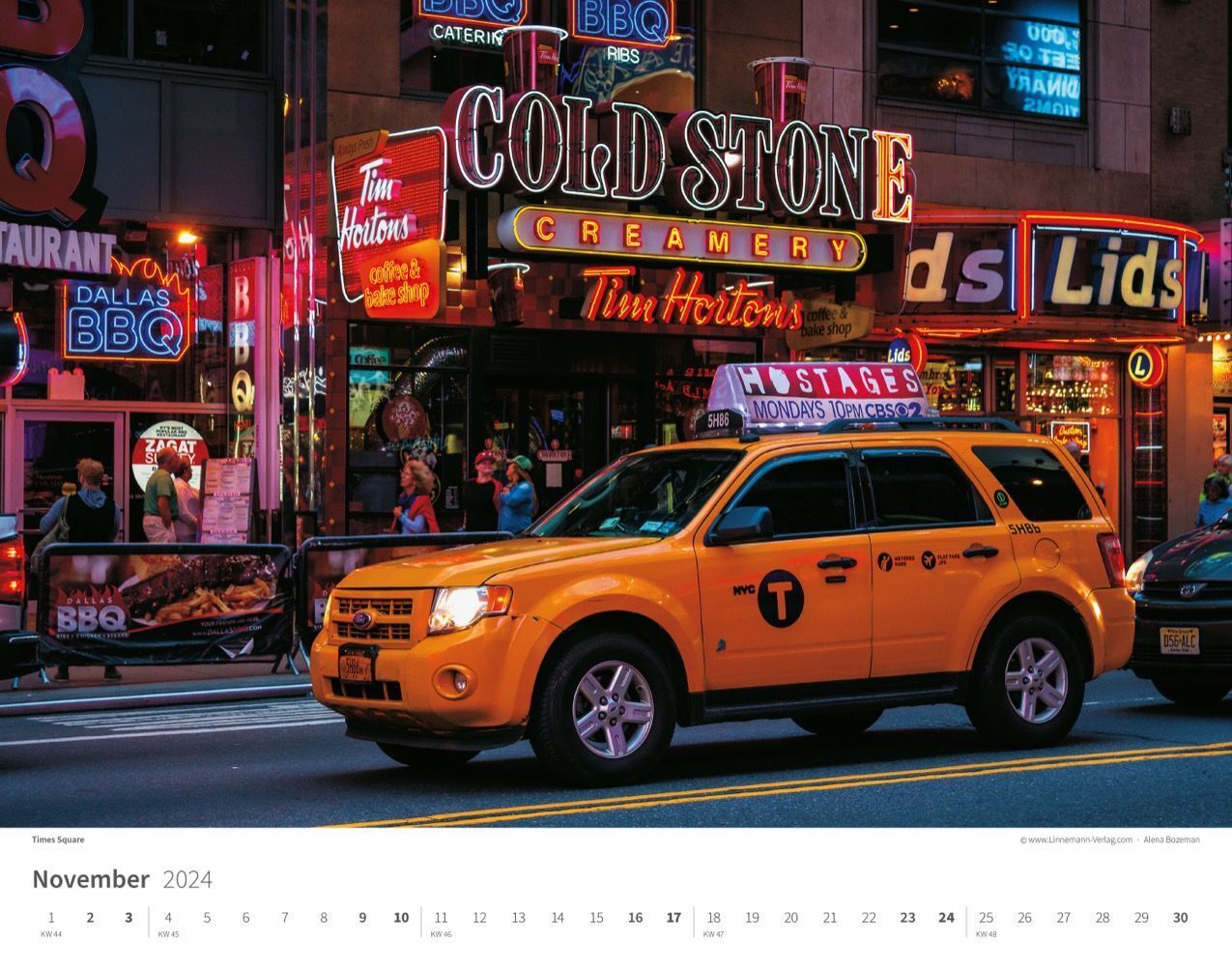 Bild: 9783862923090 | New York 2024 | Großformat-Kalender 58 x 45,5 cm | Linnemann Verlag
