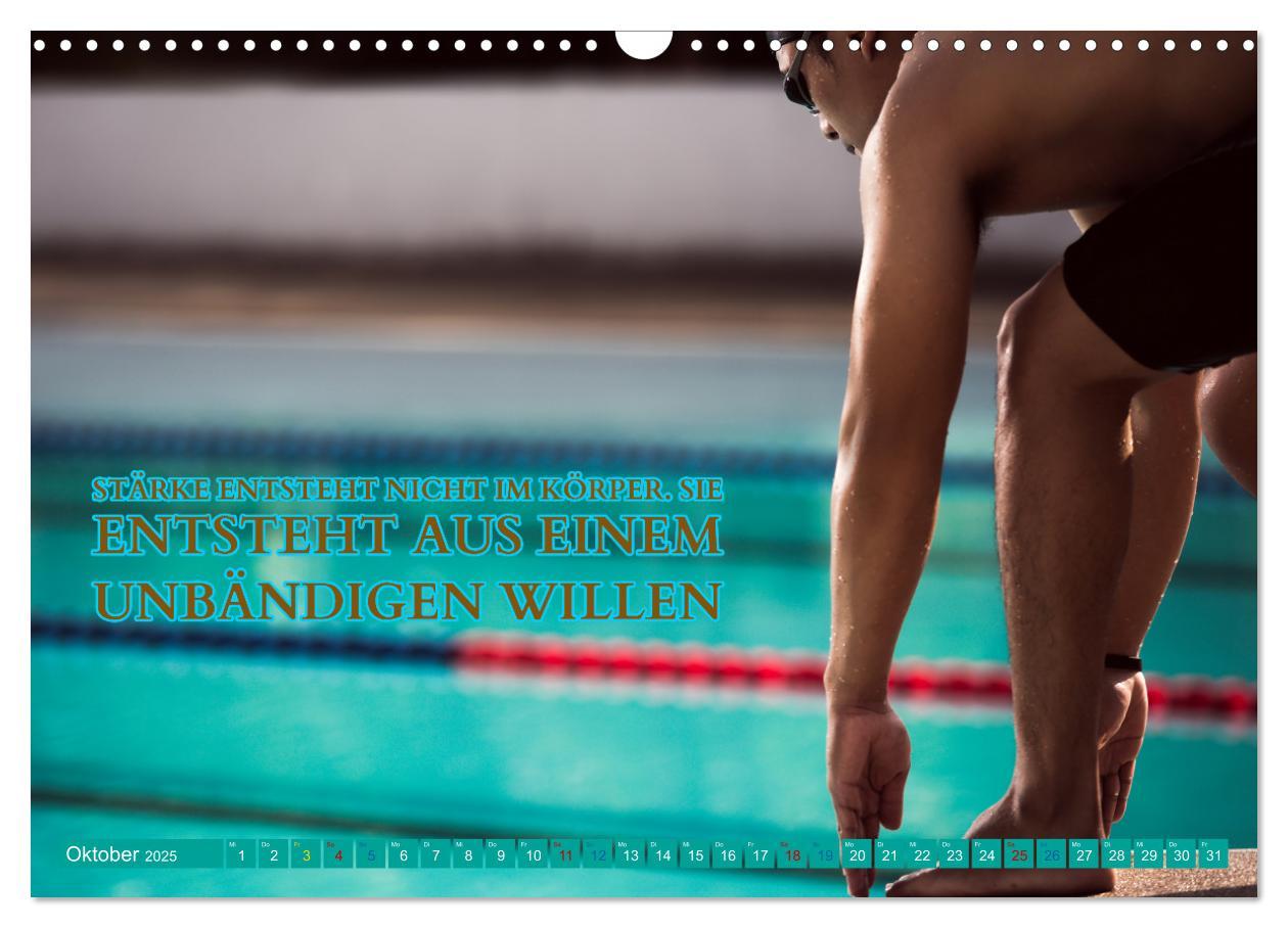 Bild: 9783383905674 | Schwimmen und SUP Begleitet mit coolen Sprüchen (Wandkalender 2025...