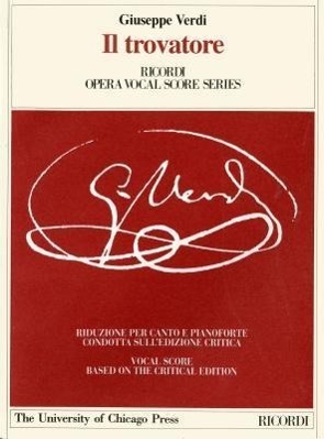 Cover: 9788875920180 | Il trovatore | Giuseppe Verdi | Klavierauszug | Spanisch | 2002