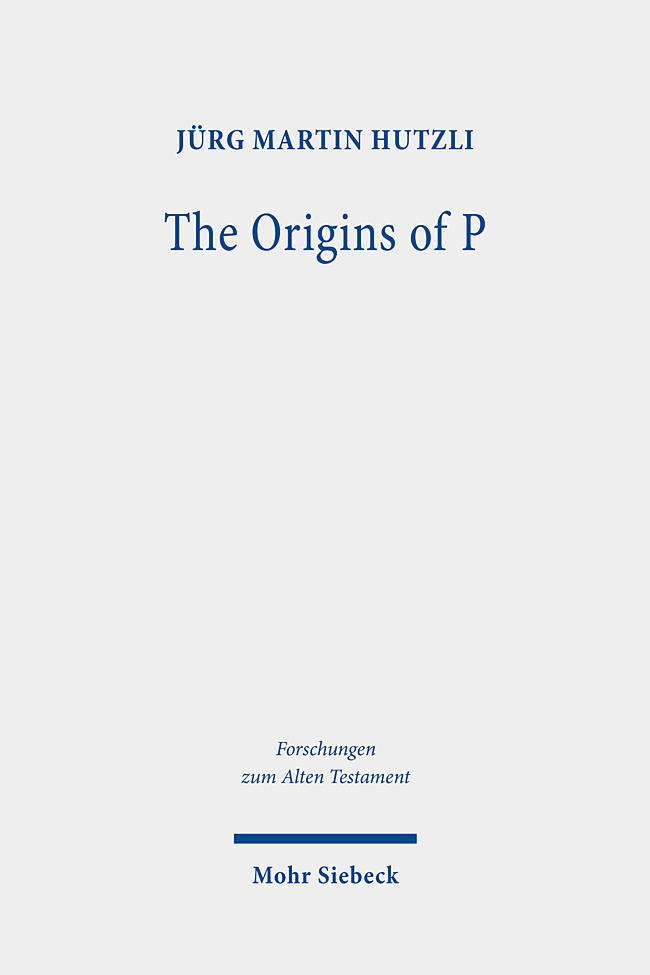 Cover: 9783161615450 | The Origins of P | Jürg Hutzli | Buch | XI | Englisch | 2023