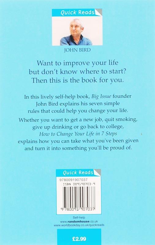 Rückseite: 9780091907037 | How to Change Your Life in 7 Steps | John Bird | Taschenbuch | 2006