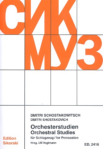 Cover: 9790003038780 | Orchesterstudien für Schlagzeug | Dimitri Shostakovich | Buch | 2012