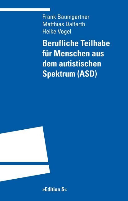 Cover: 9783825383398 | Berufliche Teilhabe für Menschen aus dem autistischen Spektrum (ASD)