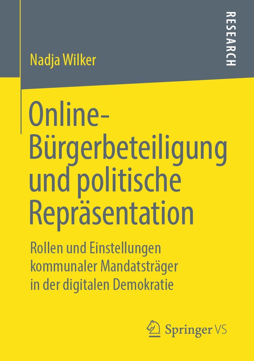 Cover: 9783658283544 | Online-Bürgerbeteiligung und politische Repräsentation | Nadja Wilker