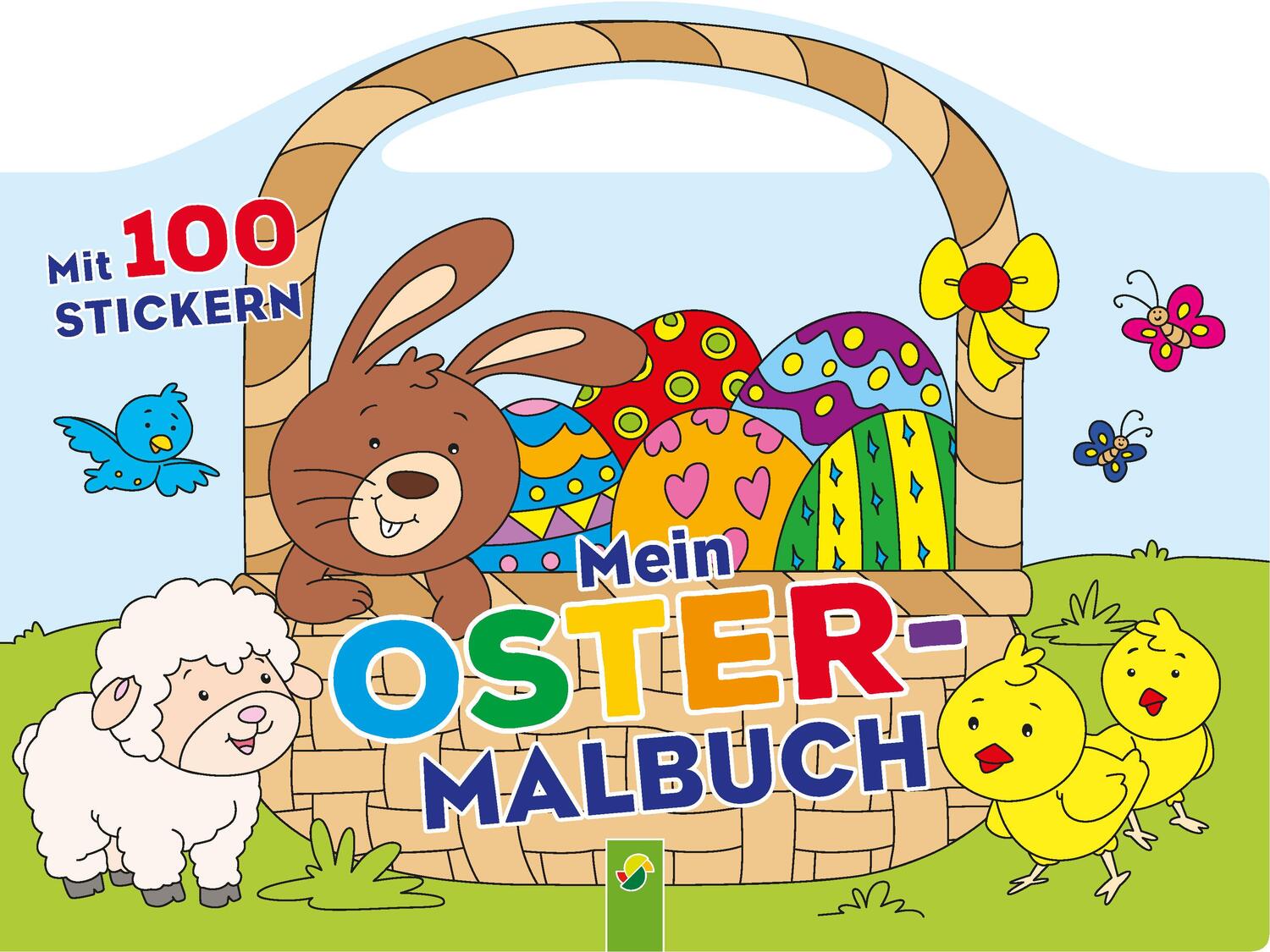 Cover: 9783849919436 | Mein Oster-Malbuch | Mit 100 Stickern und Tragegriff | Taschenbuch