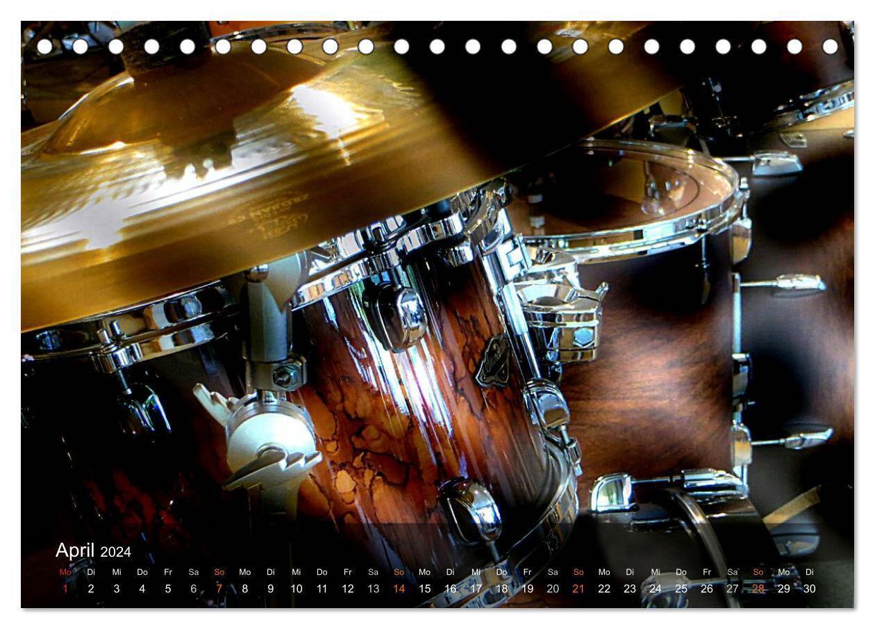 Bild: 9783383329166 | Schlagzeug onstage (Tischkalender 2024 DIN A5 quer), CALVENDO...
