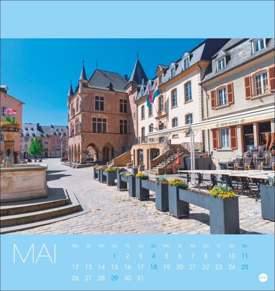 Bild: 9783756408696 | Luxemburg Postkartenkalender 2025 | Kalender | Spiralbindung | 13 S.