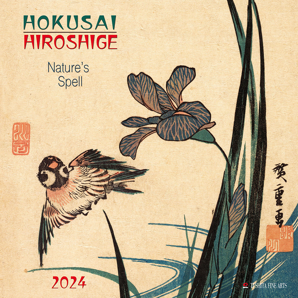 Cover: 9783959292979 | Hokusai/Hiroshige - Nature 2024 | Kalender 2024 | Kalender | 28 S.