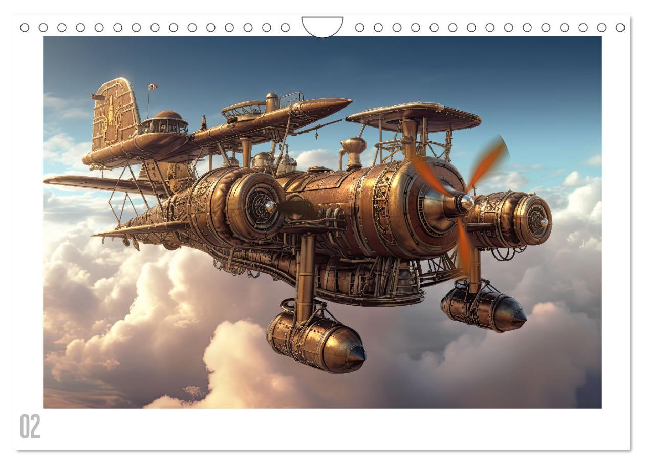 Bild: 9783383863554 | Steampunk Luftfahrt (Wandkalender 2025 DIN A4 quer), CALVENDO...