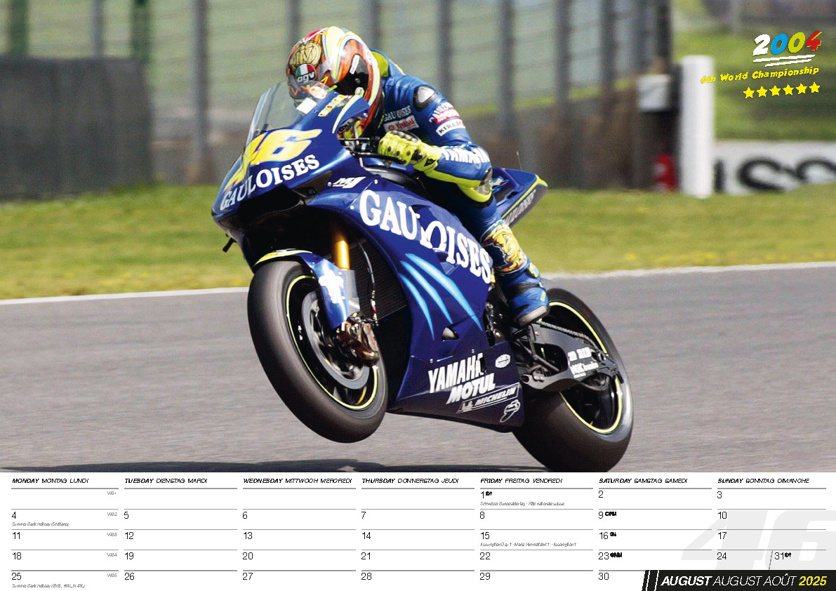 Bild: 9798893610413 | Valentino Rossi Kalender 2025 | Der MotoGP Star | Kalender | 14 S.