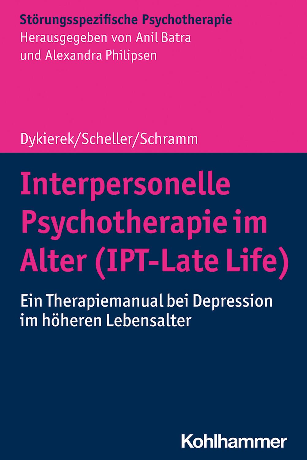 Cover: 9783170383784 | Interpersonelle Psychotherapie im Alter (IPT-Late Life) | Taschenbuch
