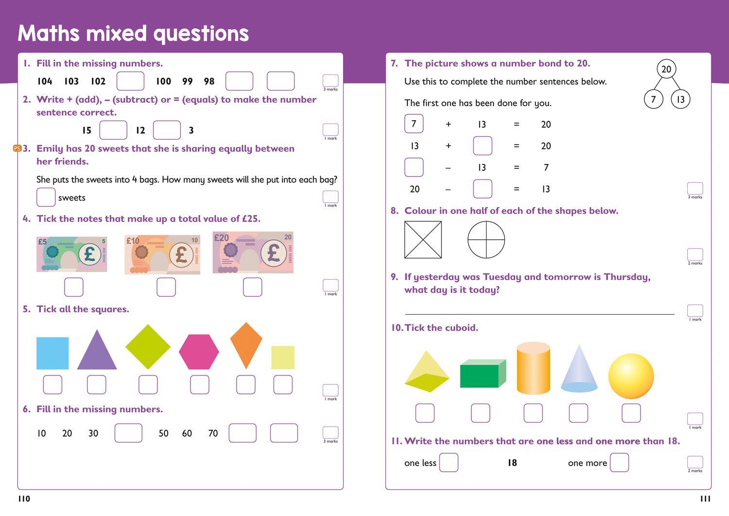 Bild: 9780008398774 | Year 1 Maths and English KS1 Targeted Study &amp; Practice Book | Ks1