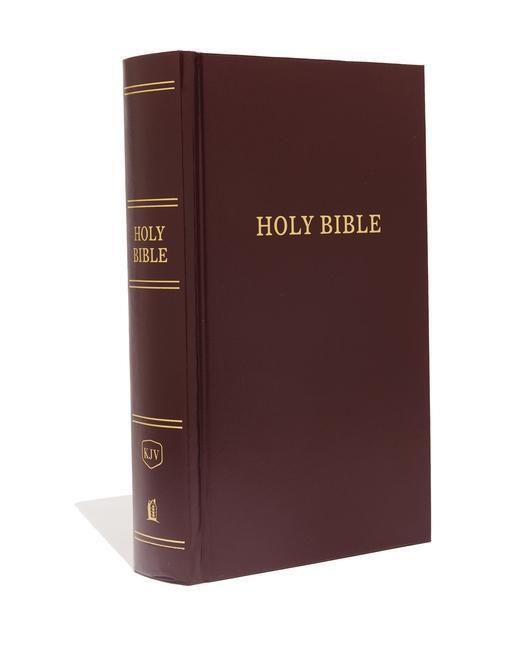 Cover: 9780718095444 | KJV, Pew Bible, Large Print, Hardcover, Burgundy, Red Letter Edition