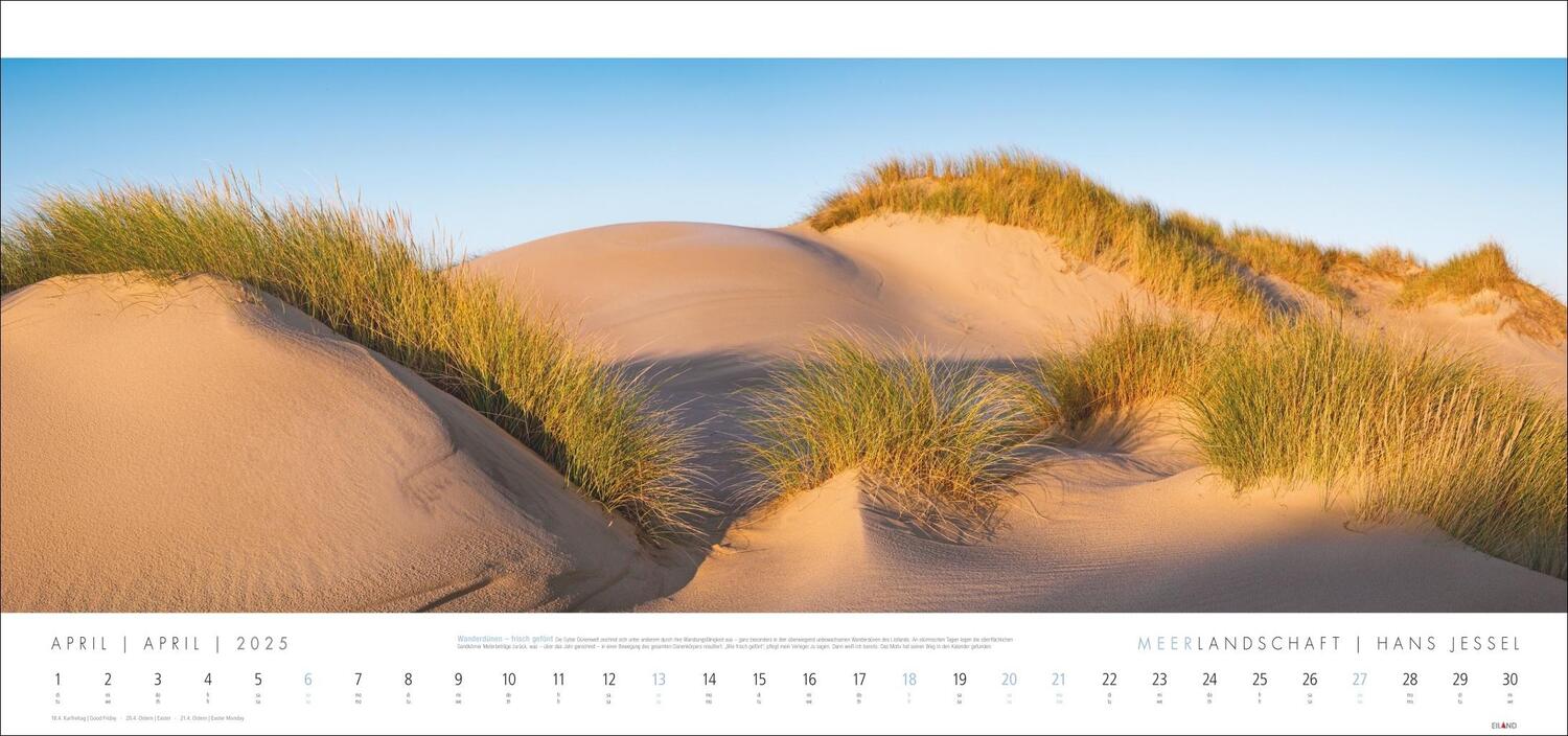 Bild: 9783964023551 | Meerlandschaft Kalender 2025 - Hans Jessel | Kalender | Spiralbindung