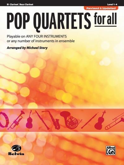 Cover: 9780739054529 | Pop Quartets for All - Bb Clarinet / Bass Clarinet | Michael Story