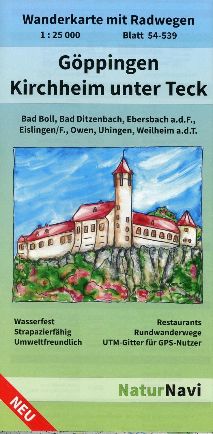 Cover: 9783960990369 | Göppingen - Kirchheim unter Teck 1 : 25 000, Blatt 54-539 | Deutsch