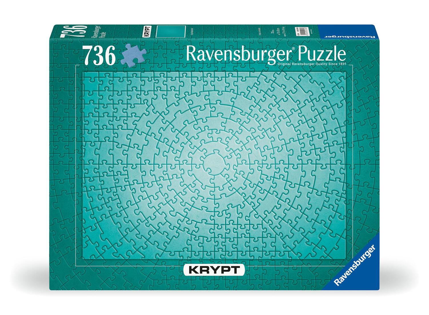 Cover: 4005555001898 | Ravensburger Puzzle 12000189 - Krypt Puzzle Metallic Mint -...