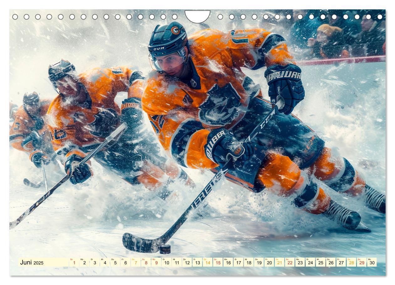 Bild: 9783383776915 | Eishockey - tolle Momente (Wandkalender 2025 DIN A4 quer), CALVENDO...