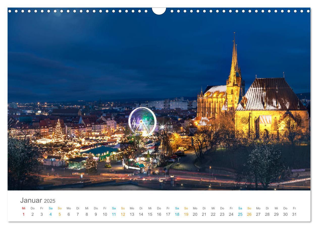 Bild: 9783435321179 | Erfurt - Stadt der Türme (Wandkalender 2025 DIN A3 quer), CALVENDO...