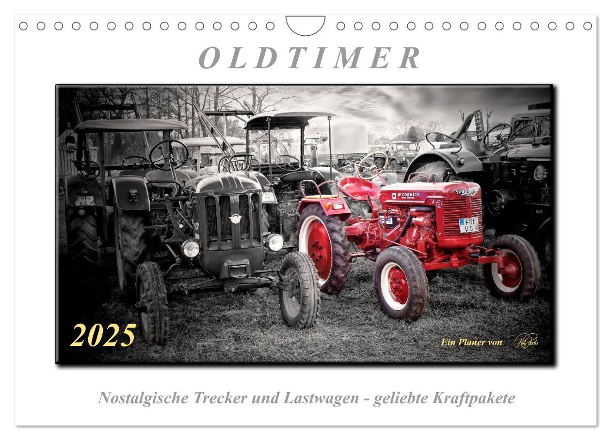 Cover: 9783435669660 | Oldtimer - nostalgische Trecker und Lastwagen (Wandkalender 2025...