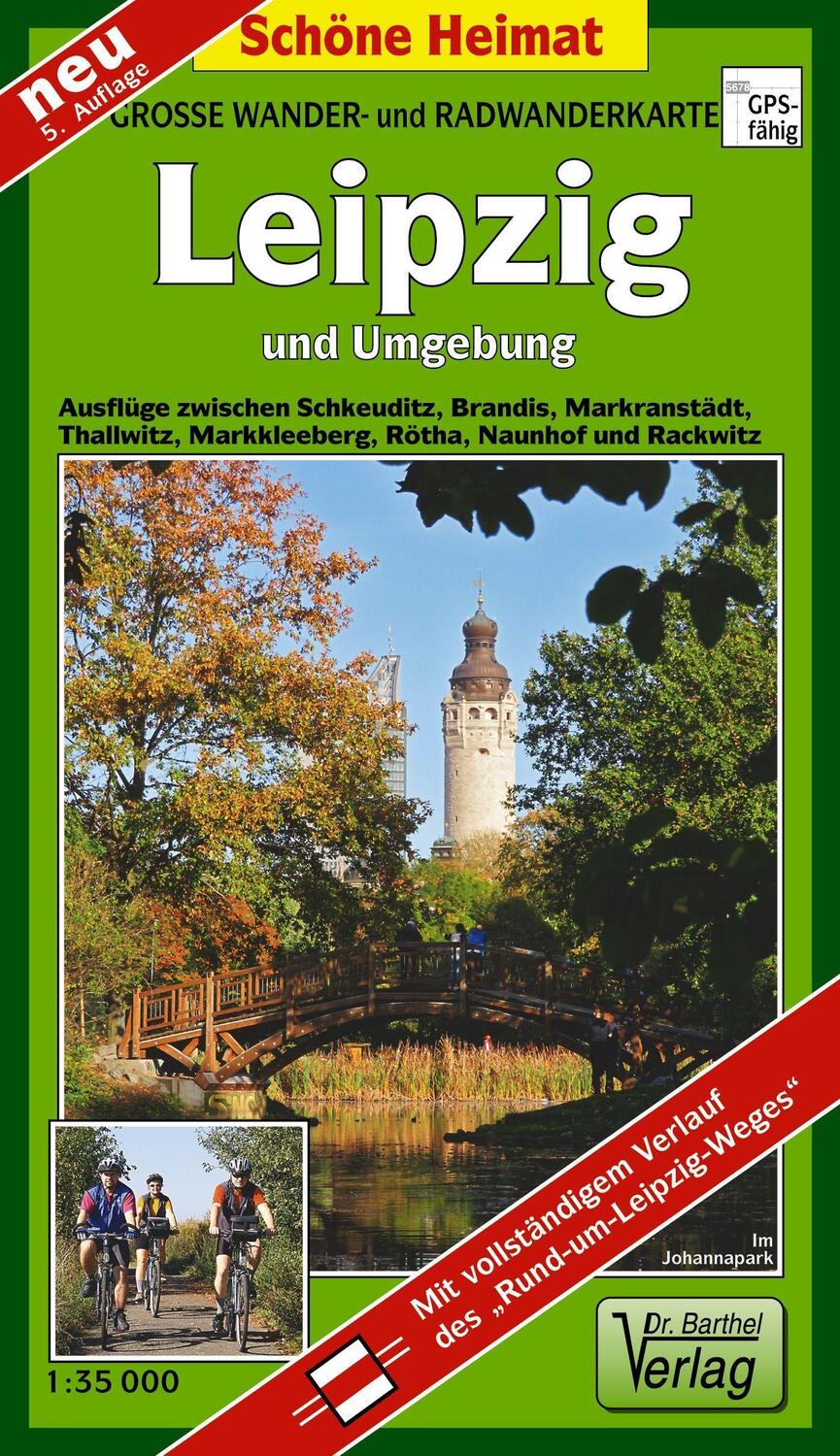 Cover: 9783895910098 | Wander- und Radwanderkarte Leipzig und Umgebung 1 : 35 000 | Deutsch
