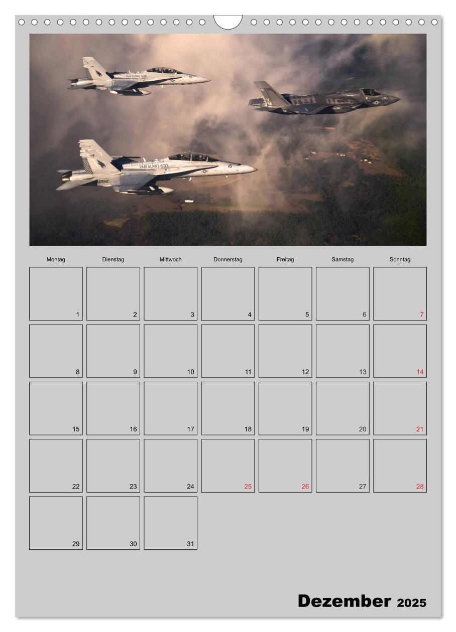 Bild: 9783457035047 | Militär. U.S. Kampfflugzeuge (Wandkalender 2025 DIN A3 hoch),...