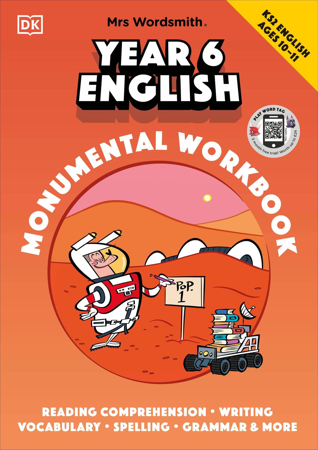 Cover: 9780241554708 | Mrs Wordsmith Year 6 English Monumental Workbook, Ages 10-11 (Key...